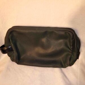 LOUIS VUITTON GREEN PALANA TROUSSE COSMETIC POUCH MAKE UP